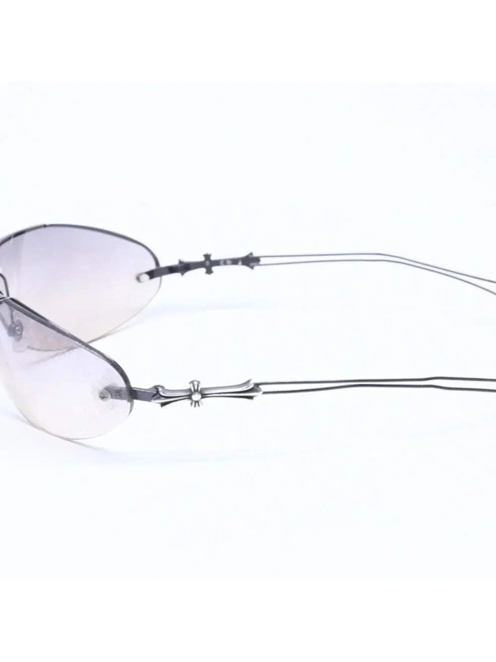 Chrome Hearts Drag Pipe Sunglasses Eyewear CH Cross Crosstail 925 Sterling
